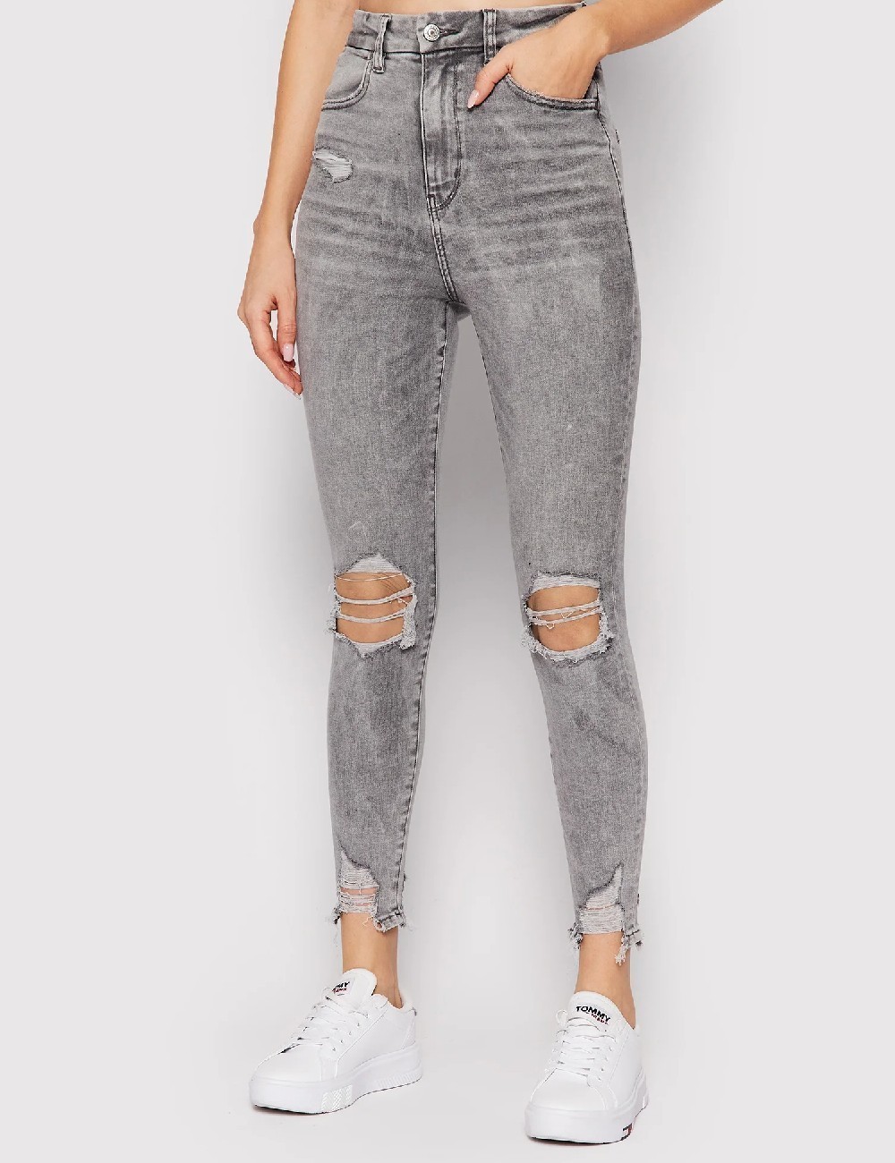 Blugi American Eagle, gri - 1 | YEO