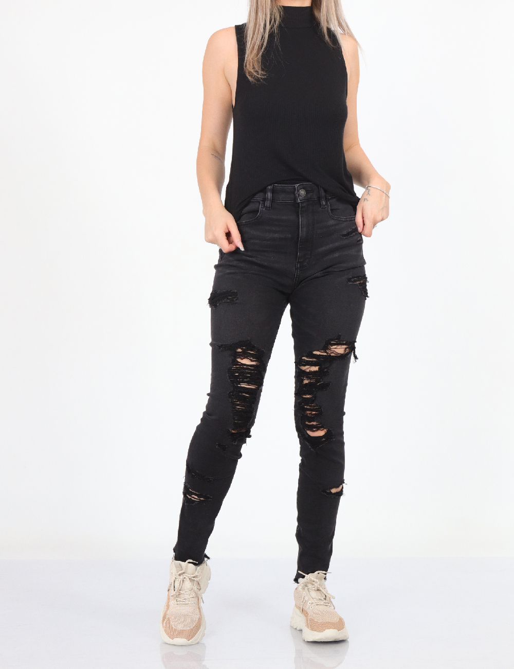 Blugi American Eagle, negru