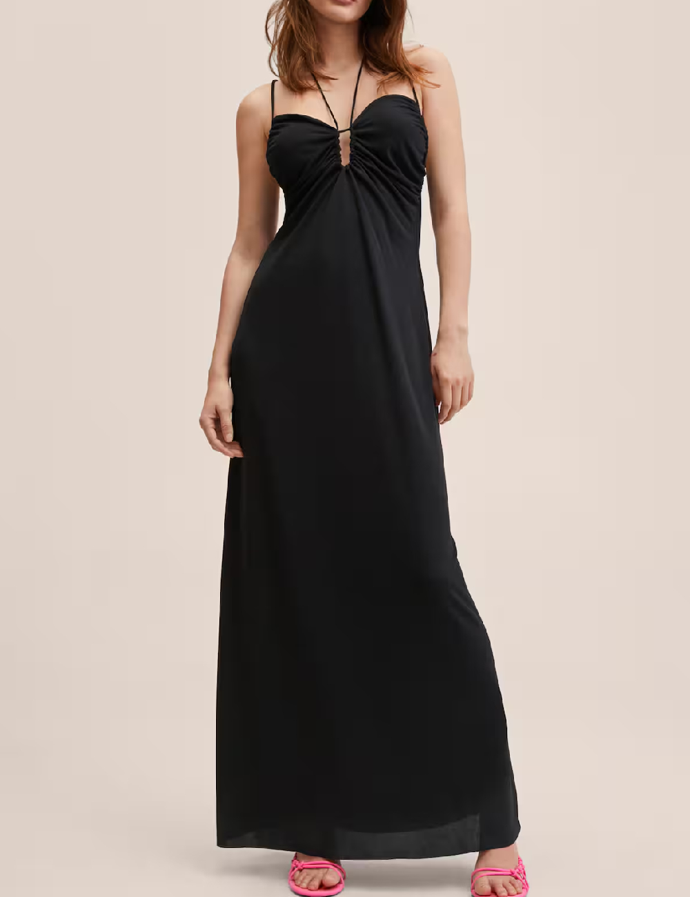 Rochie lunga Mango, negru
