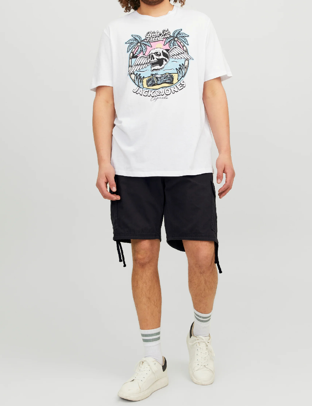 Pantaloni scurti Jack&Jones Plus Size Men, negru