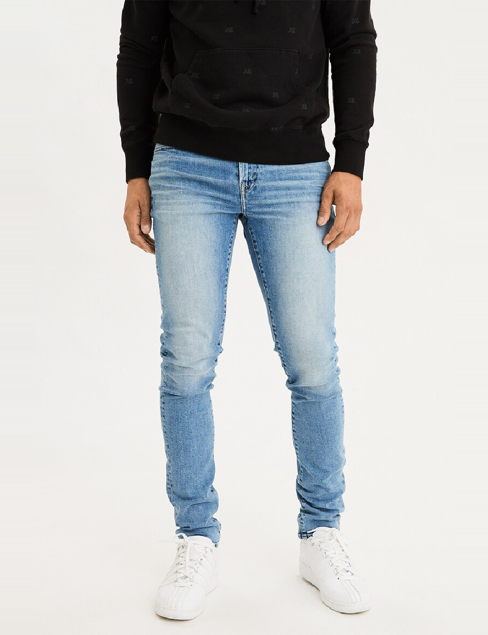 Blugi American Eagle, bleu