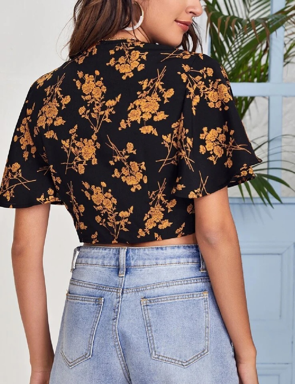 Top SHEIN, floral print - 1 | YEO