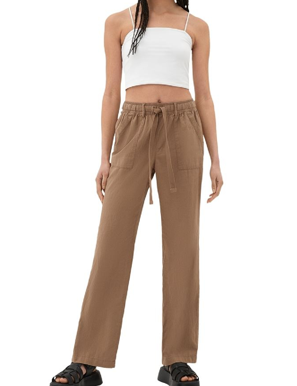 Pantaloni Q/S, maro
