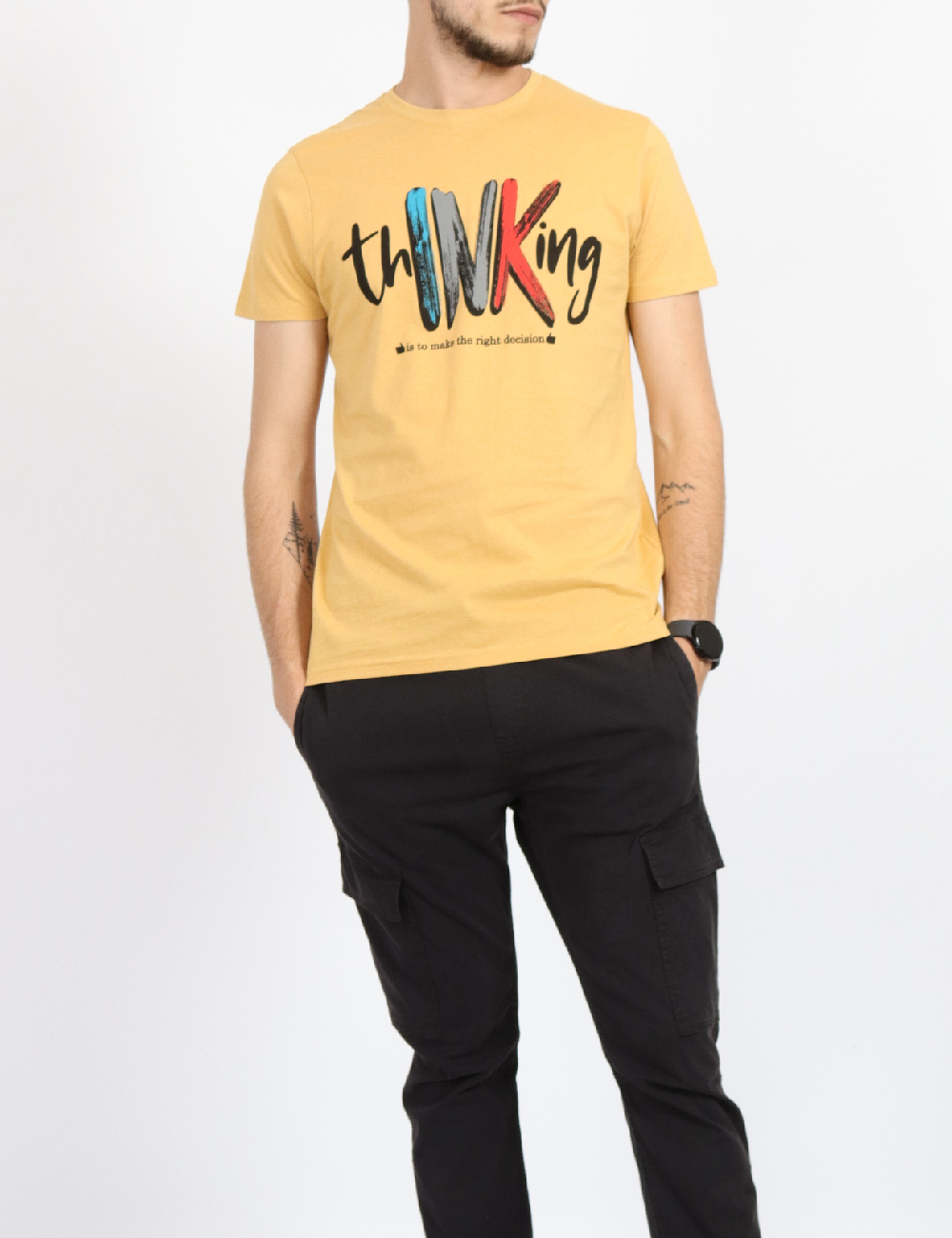 Tricou Milano Bulls, mustar