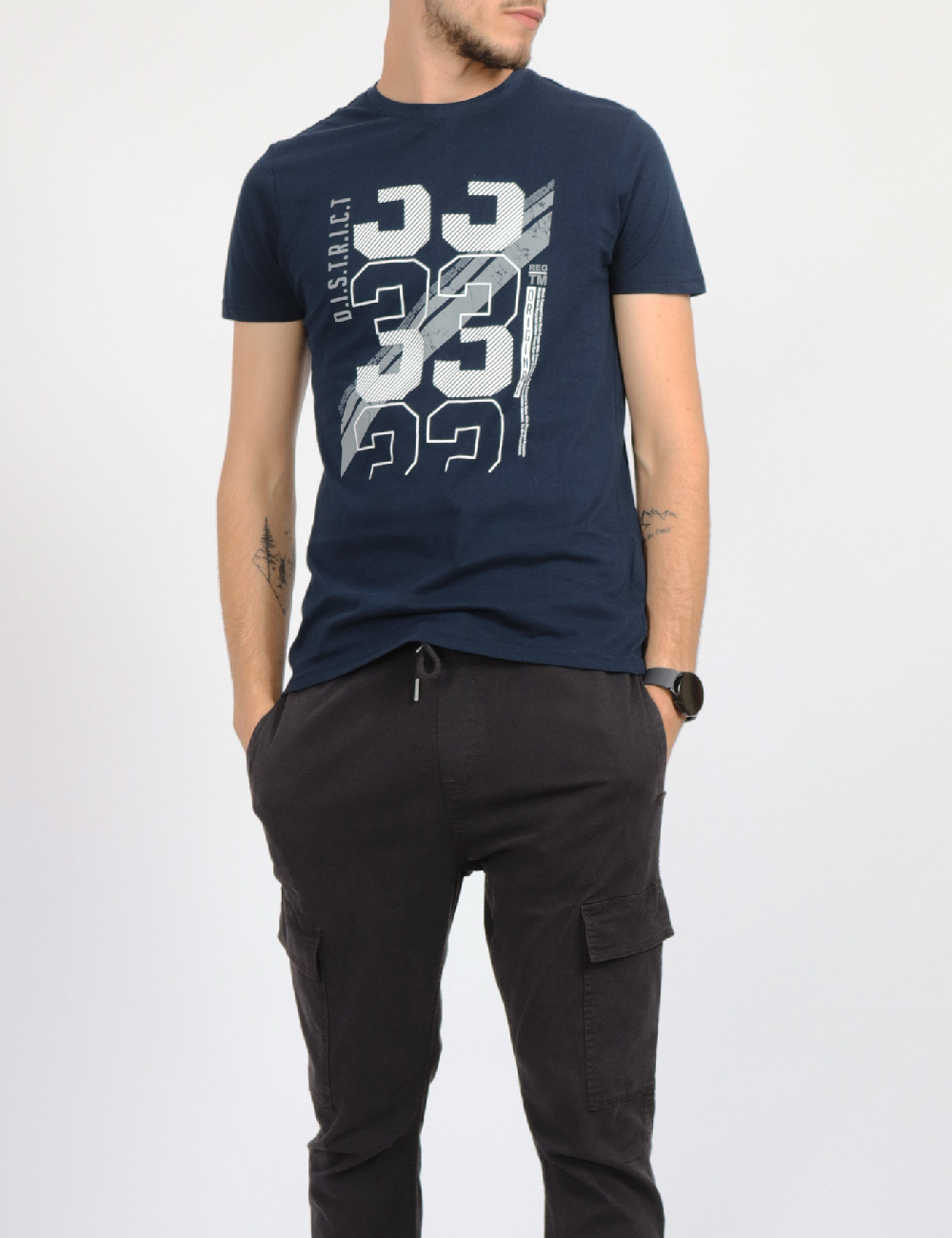 Tricou Milano Bulls, bleumarin