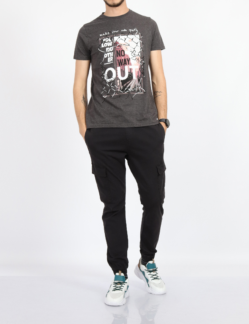 Tricou Milano Bulls, gri