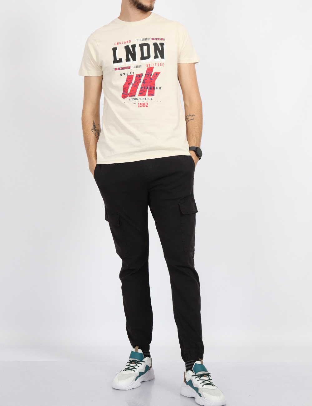 Tricou Milano Bulls, crem