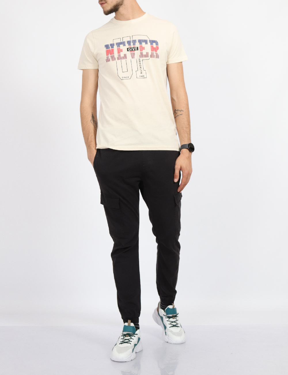 Tricou Milano Bulls, crem