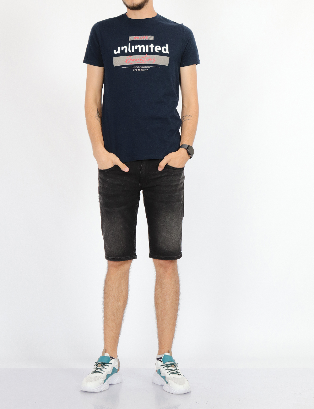 Tricou Milano Bulls, bleumarin