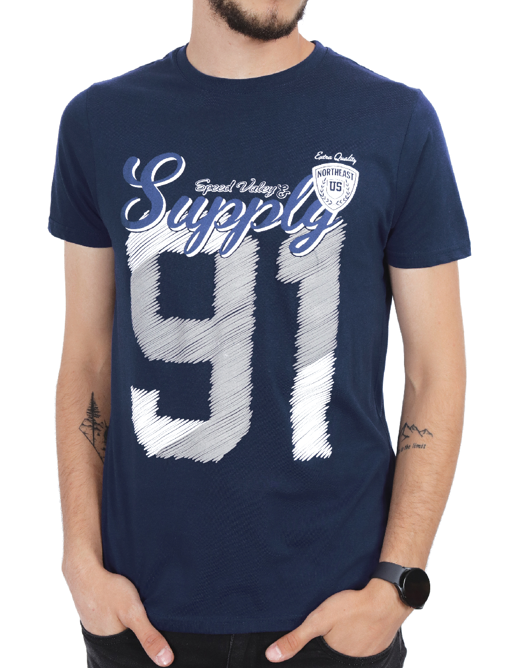 Tricou Milano Bulls, bleumarin