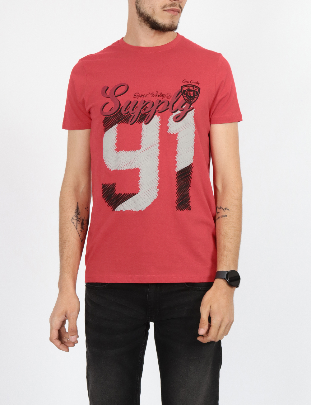 Tricou Milano Bulls, rosu