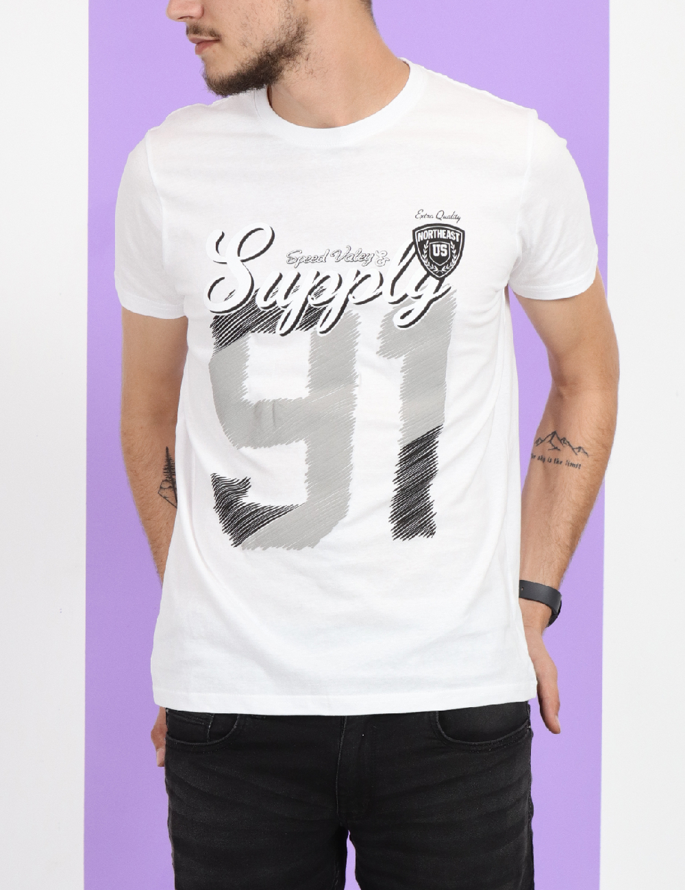 Tricou Milano Bulls, alb