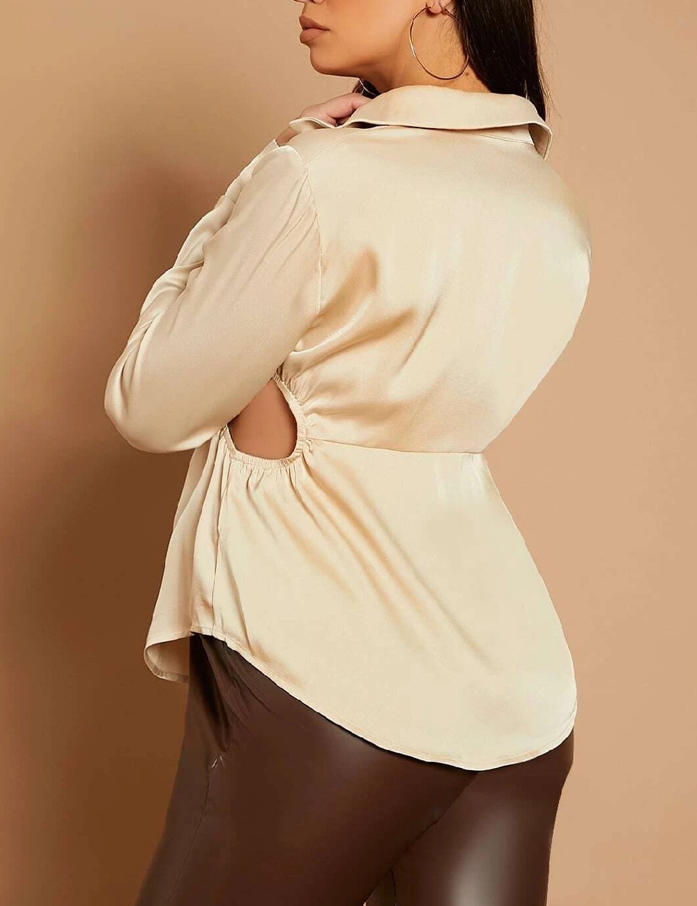 Camasa SHEIN Maternity, crem - 1 | YEO