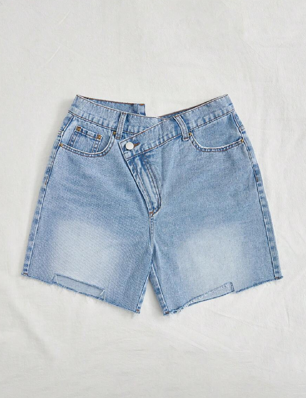 Pantaloni scurti SHEIN, albastru