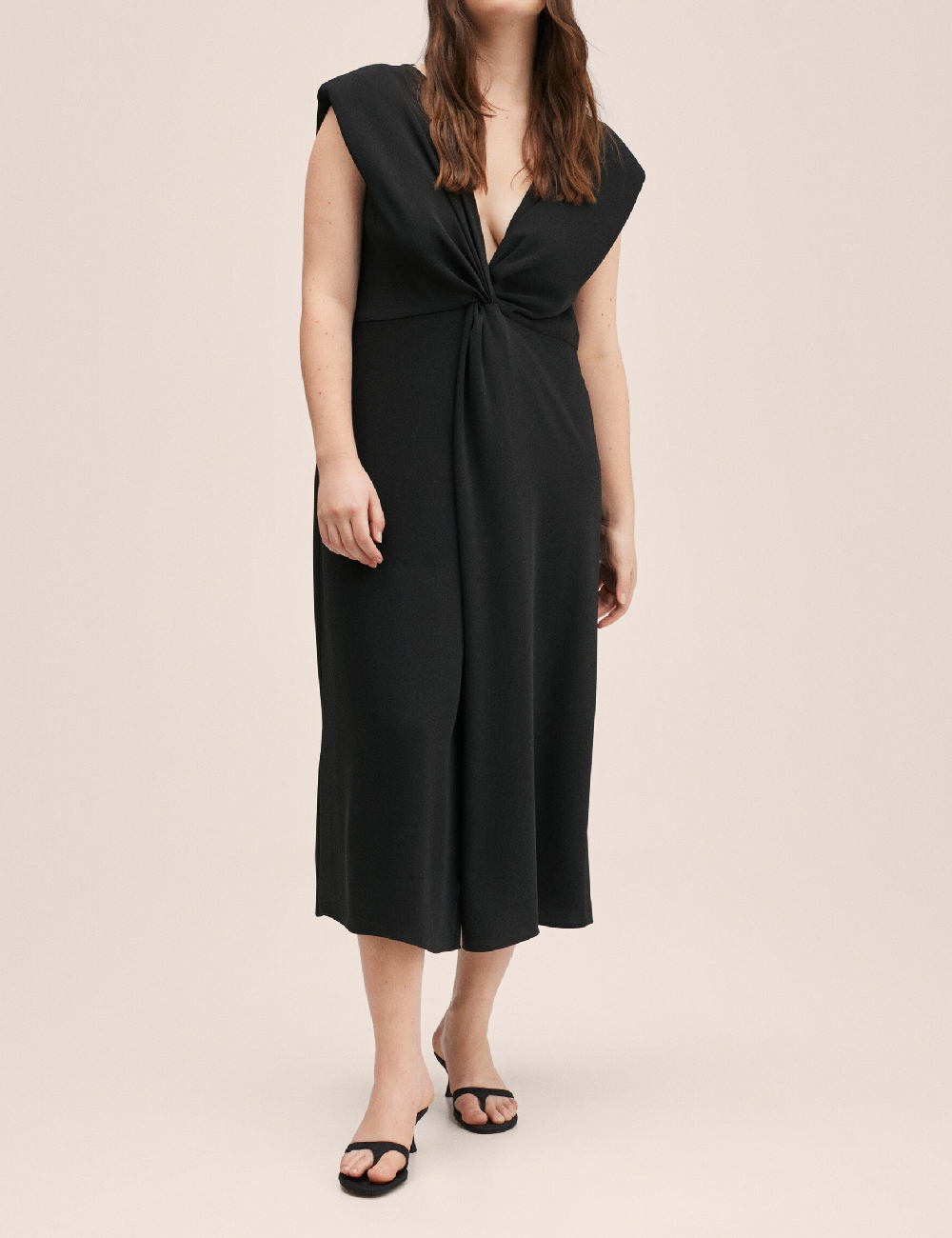 Rochie medie Mango Violeta, negru