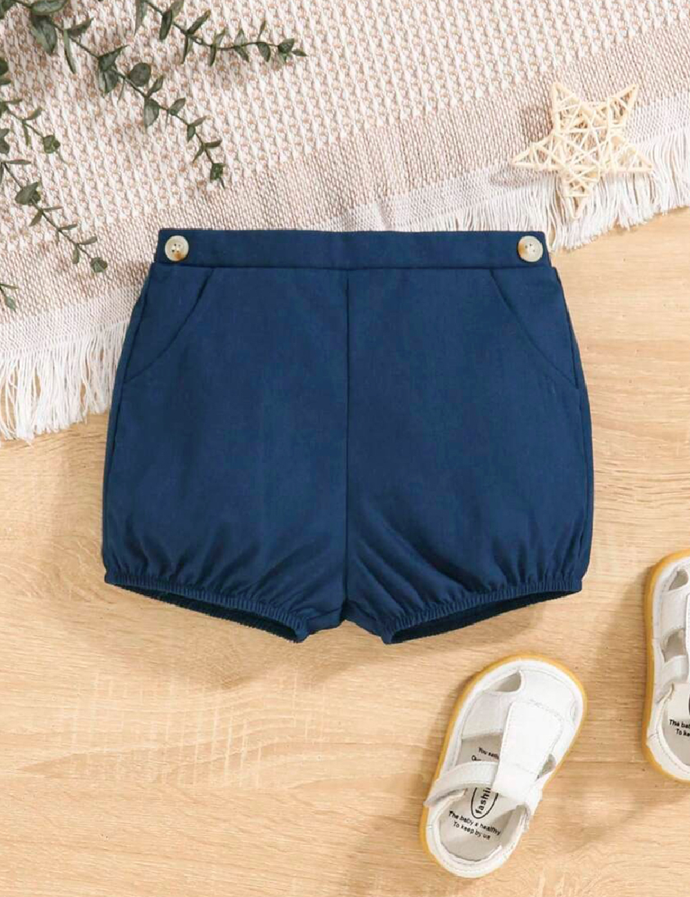 Pantaloni scurti Shein Kids, bleumarin