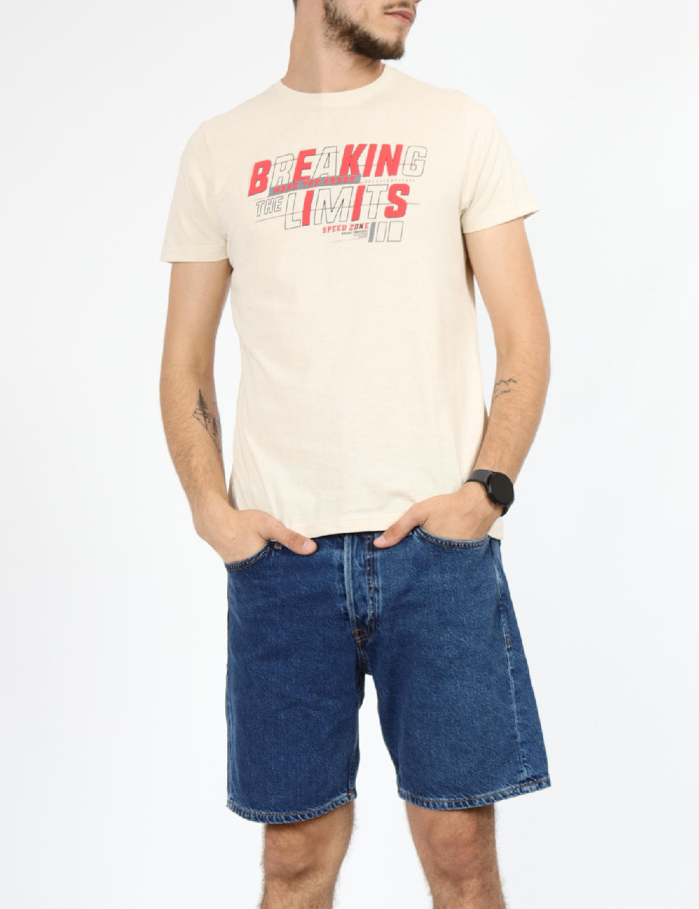 Tricou Milano Bulls, crem
