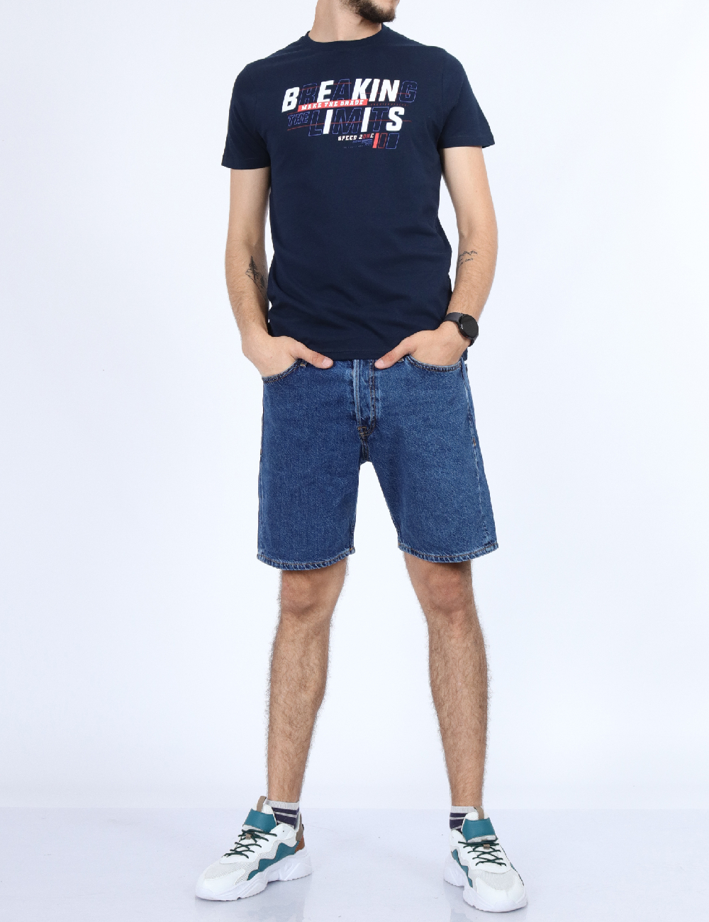 Tricou Milano Bulls, bleumarin