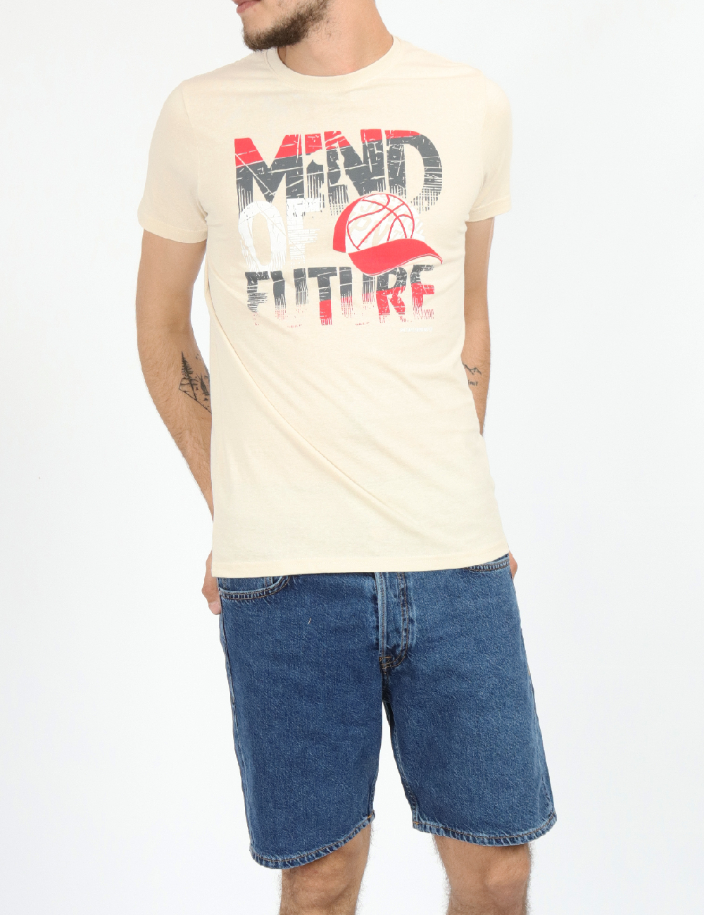 Tricou Milano Bulls, crem