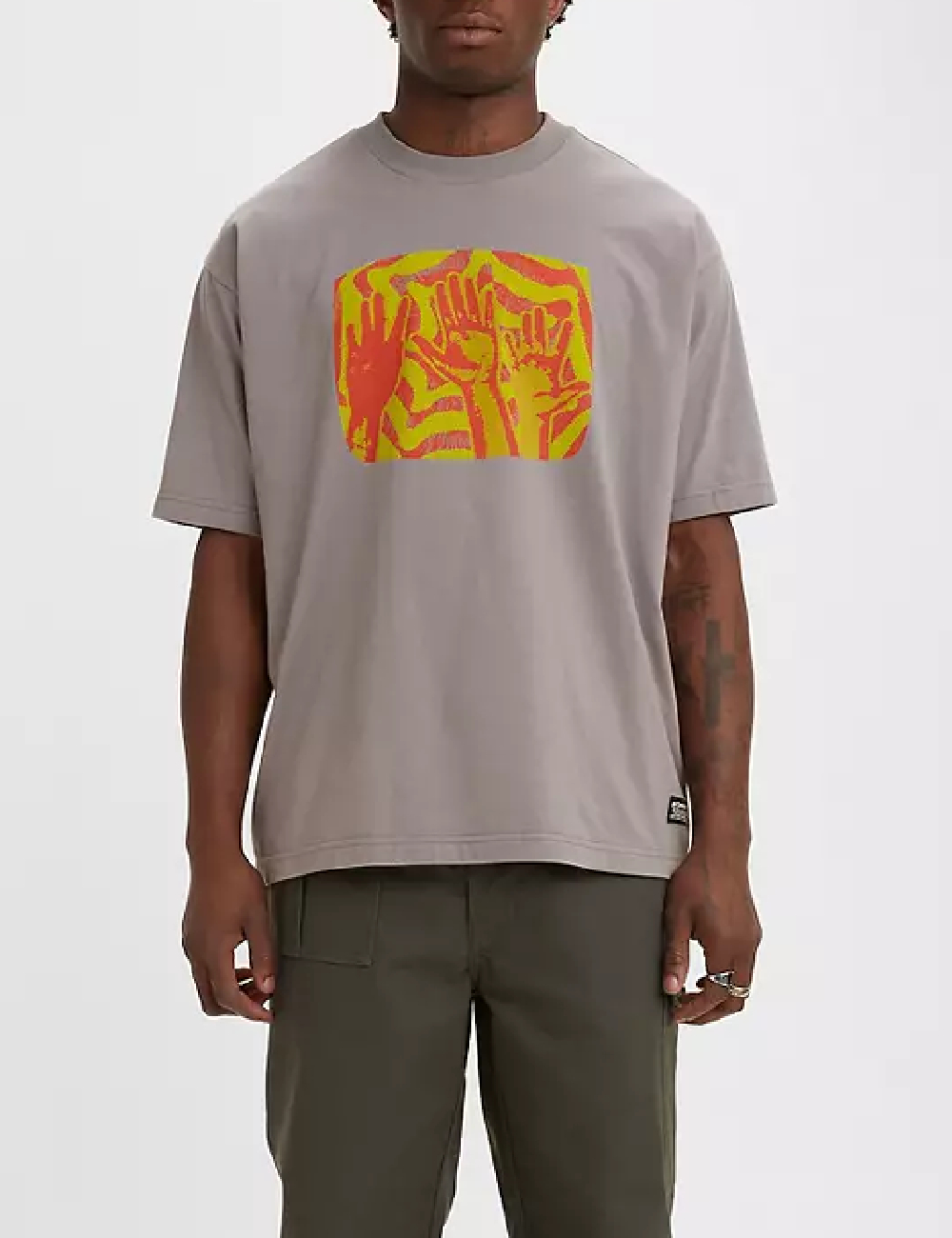 Tricou Oversize Levi S, gri
