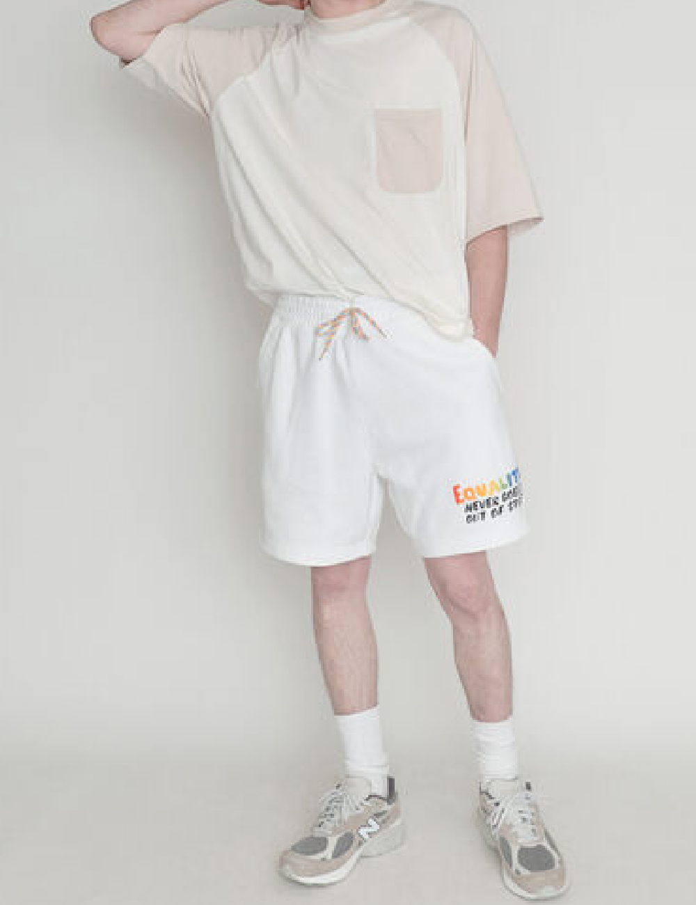 Pantaloni scurti Levi S, alb