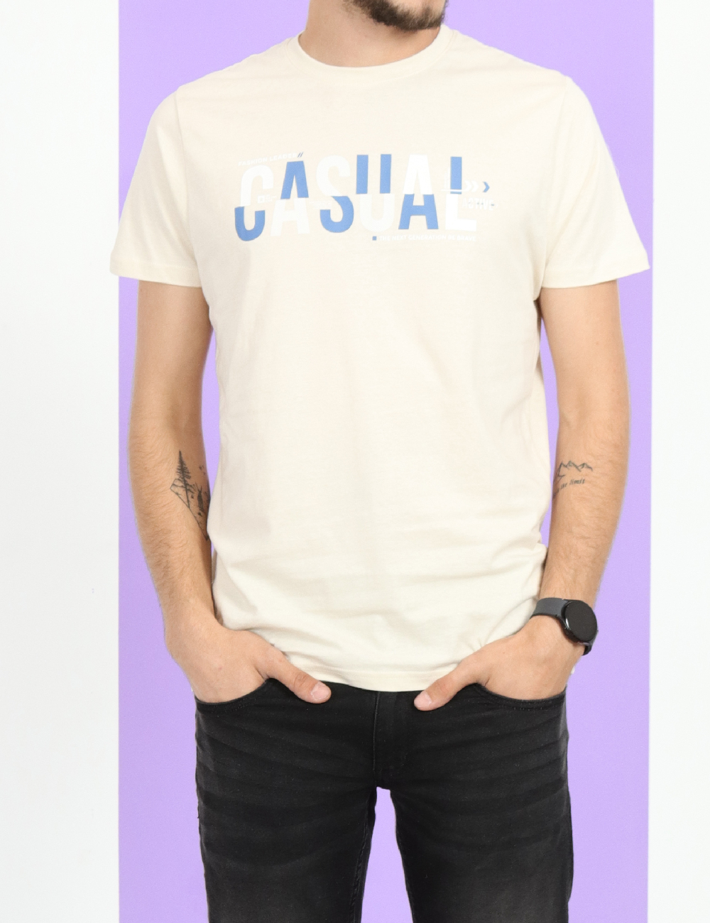 Tricou Milano Bulls, crem