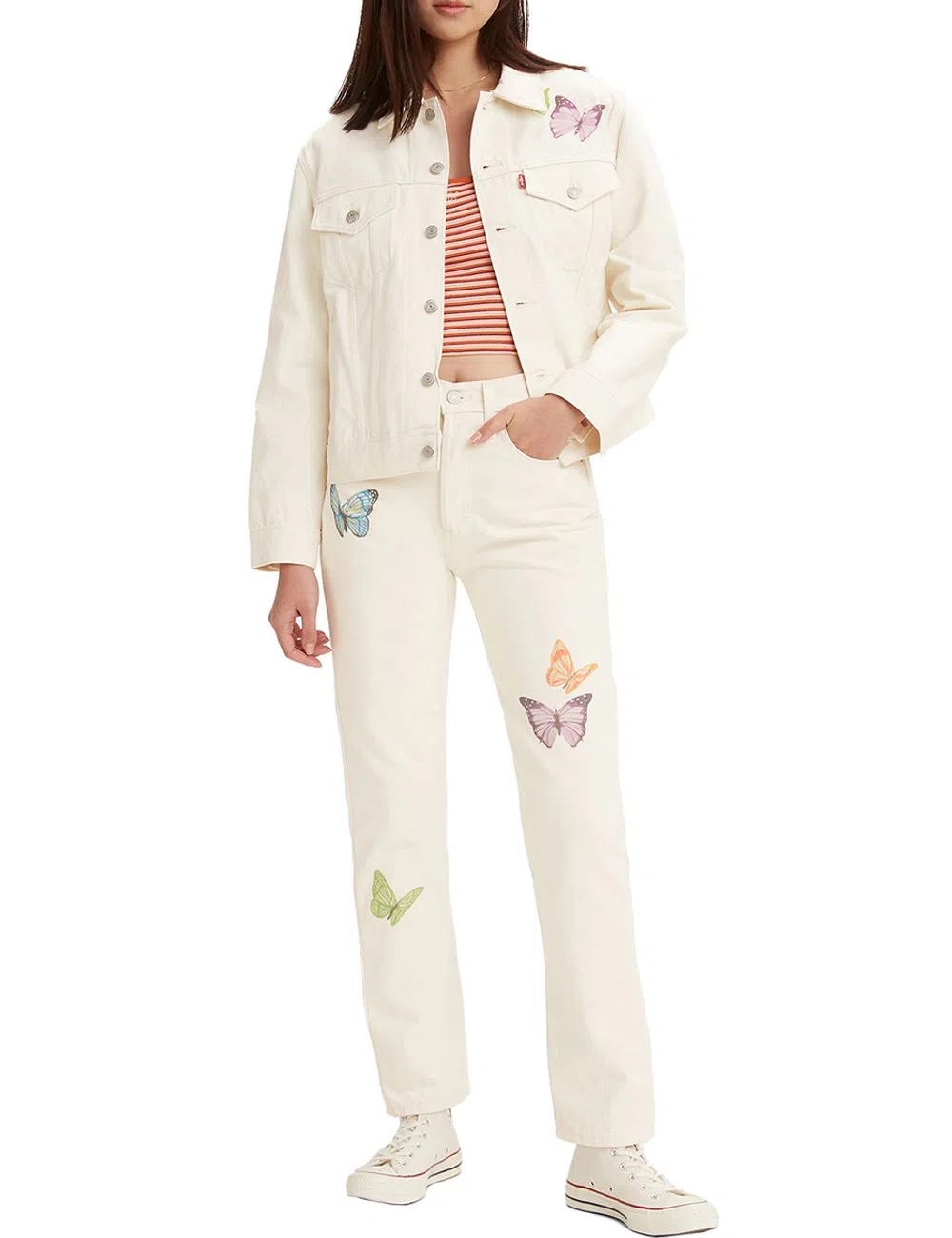Blugi Levi S, crem