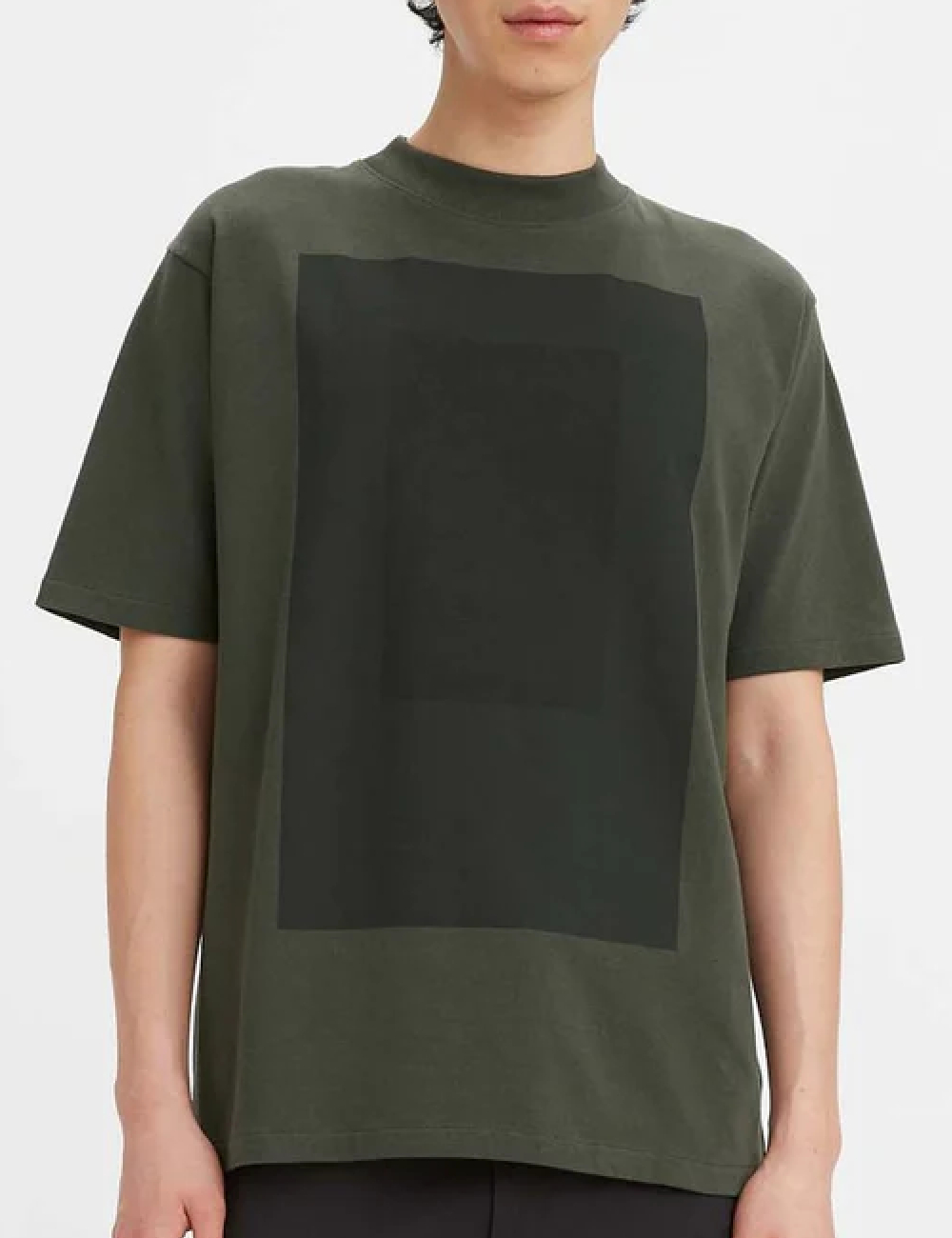 Tricou Oversize Levi S, verde inchis