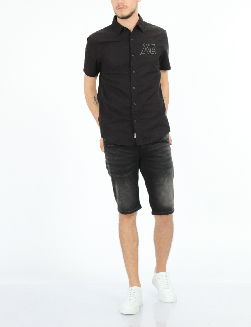Camasa American Eagle, negru