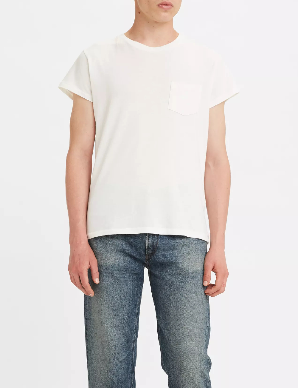 Tricou Levi S, alb