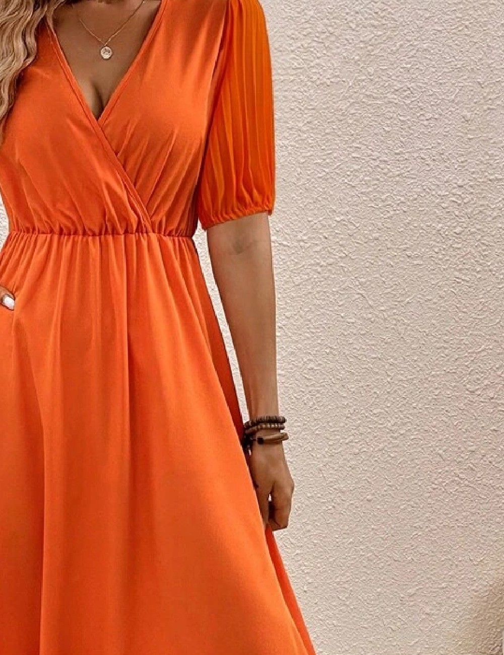 Rochie medie SHEIN, portocaliu - 1 | YEO