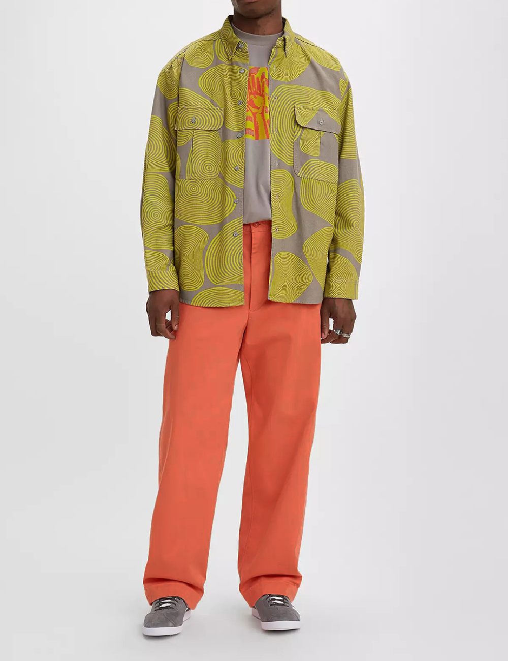 Pantaloni Levi S, caramiziu