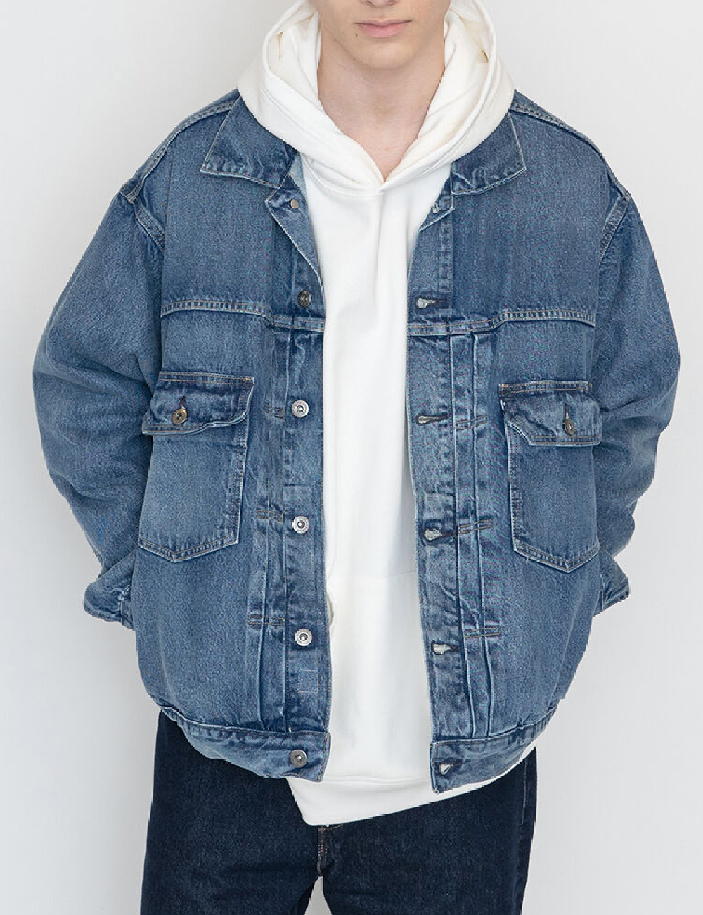Jacheta Oversize Levi S, albastru