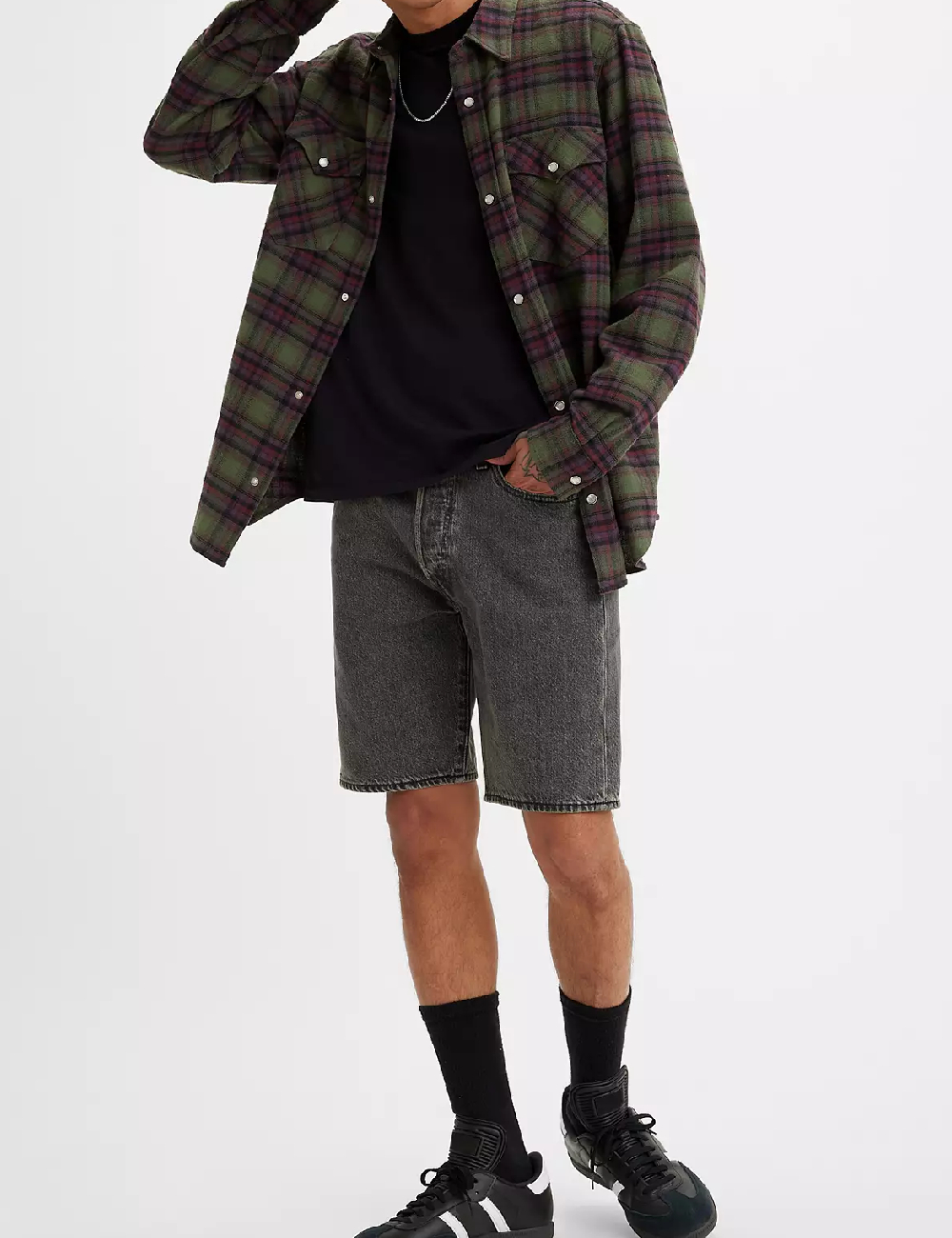 Pantaloni scurti Levi S, gri
