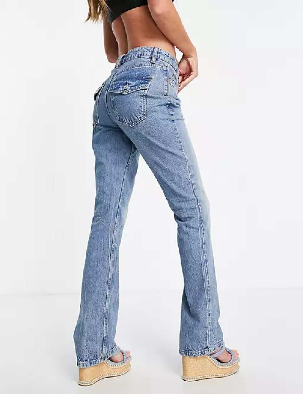 Blugi ASOS, albastru - 1 | YEO