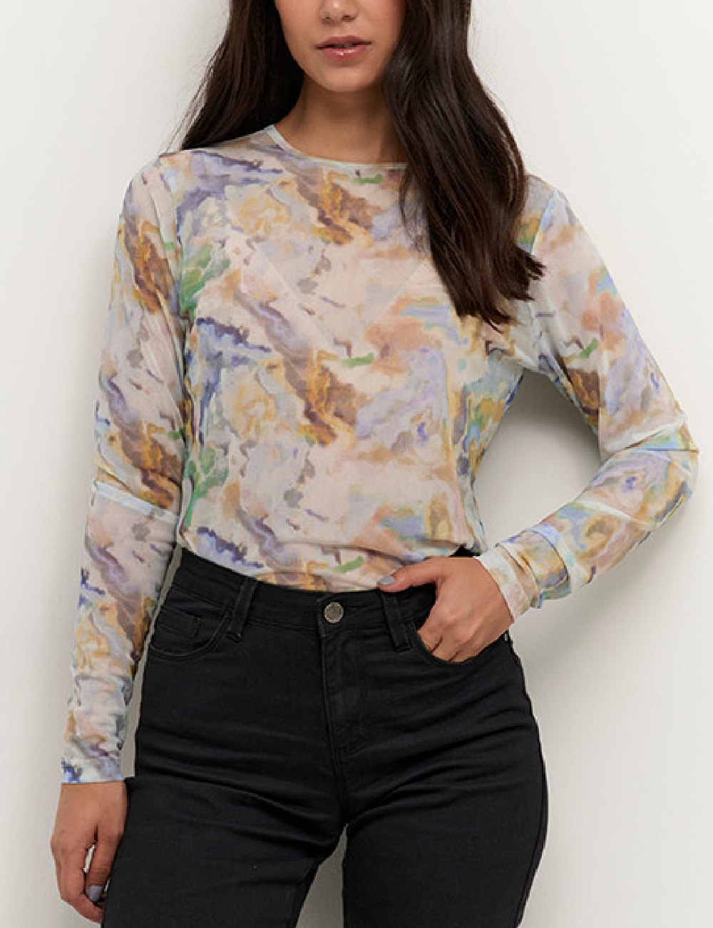 Bluza Kaffe, mix culori