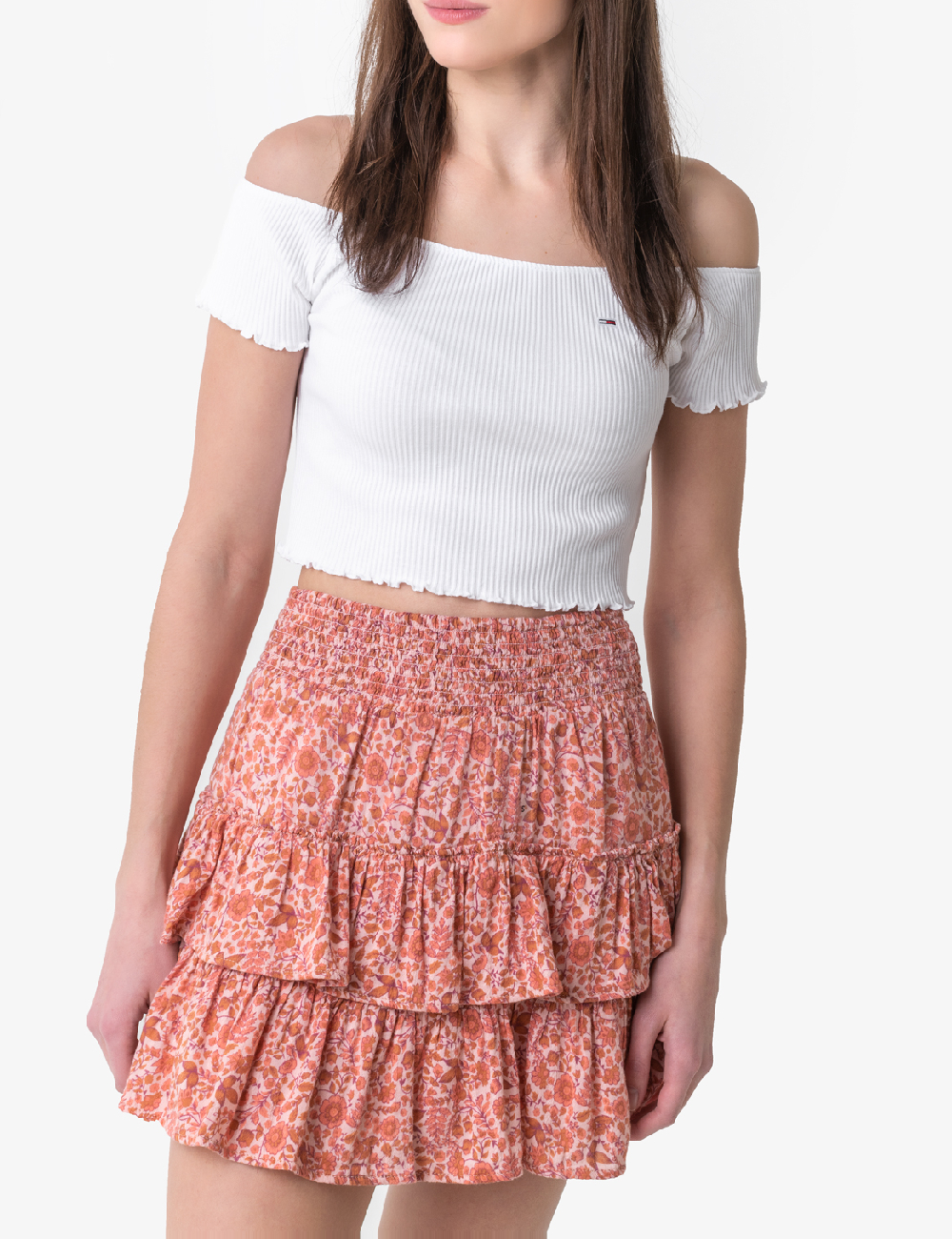 Fusta American Eagle, roz pudra