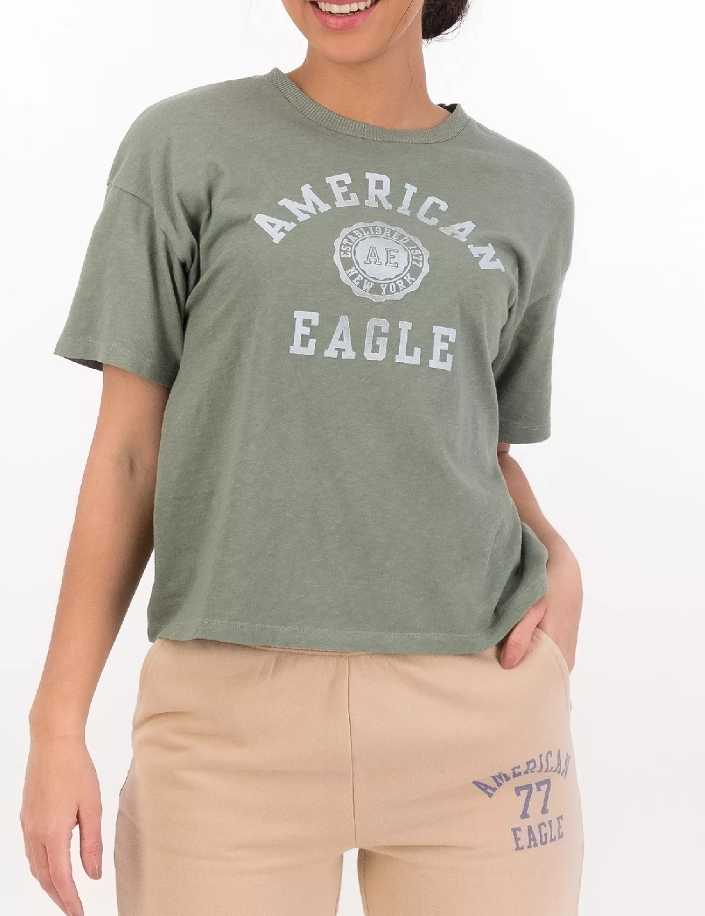 Tricou American Eagle, verde