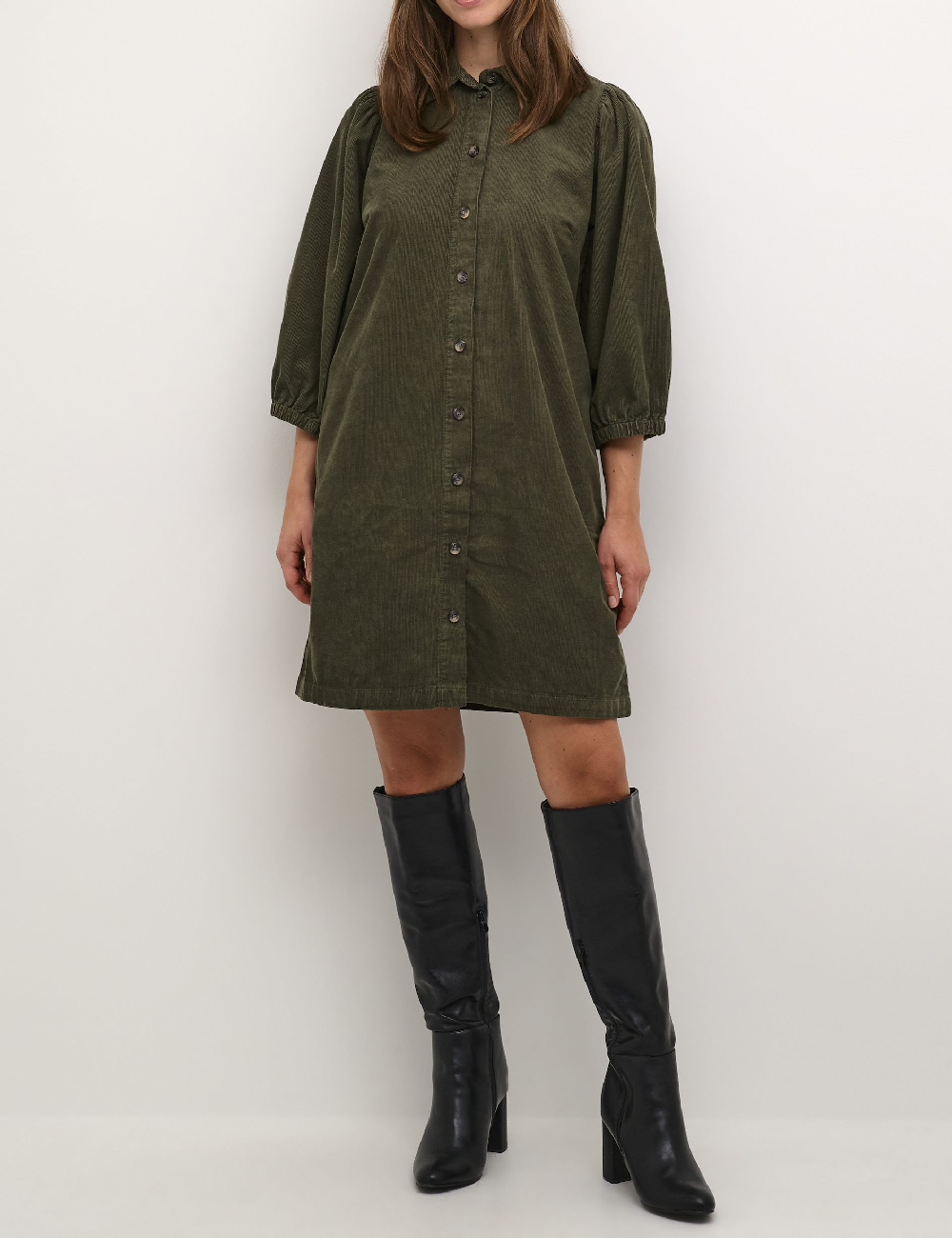 Rochie scurta Kaffe, verde