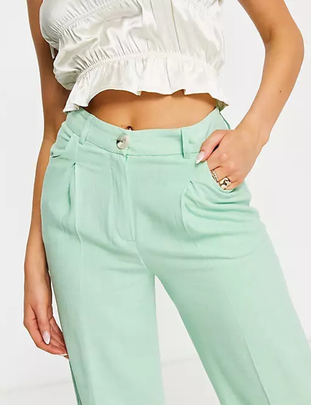 Pantaloni ASOS, verde - 1 | YEO