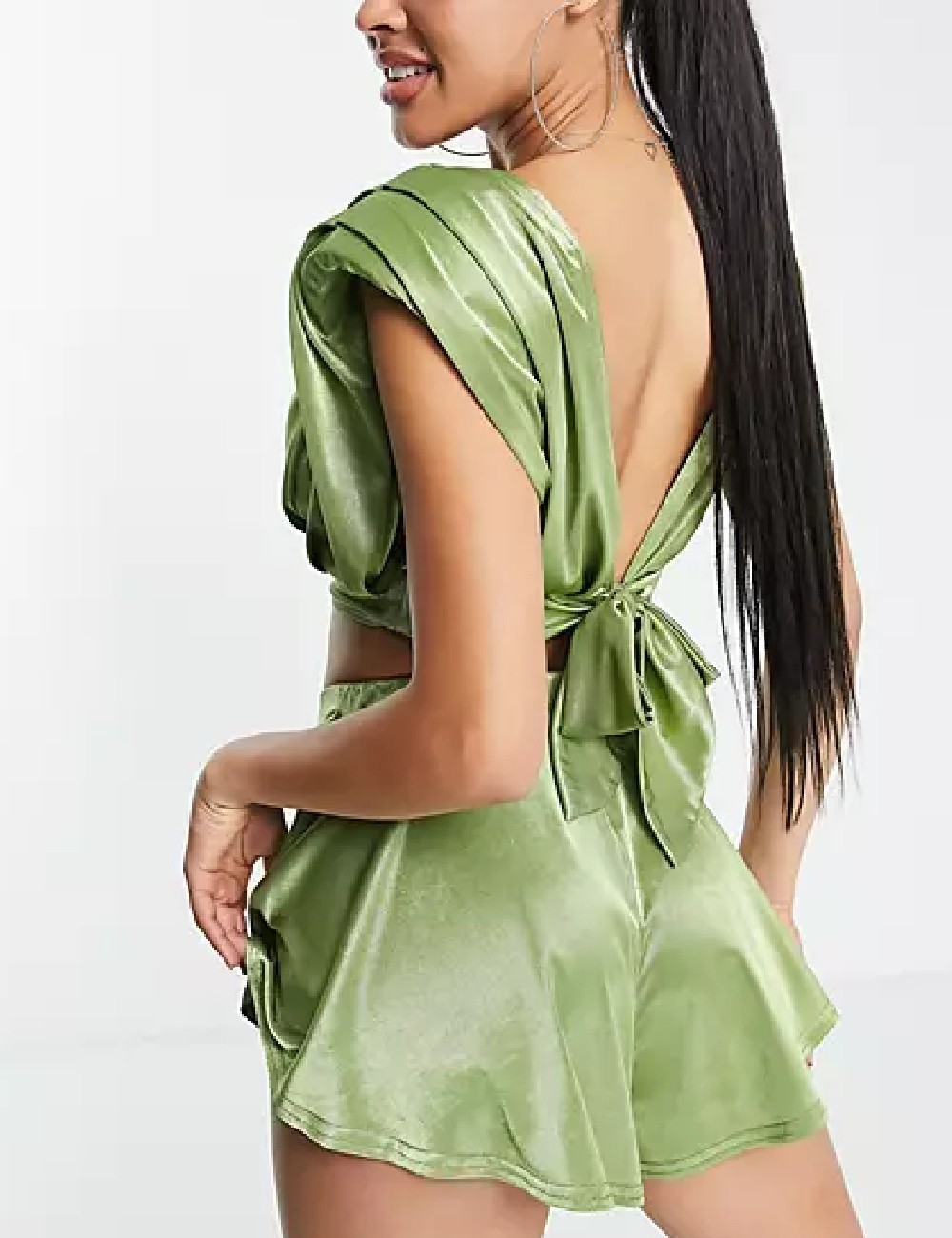 Pantaloni scurti ASOS, verde - 1 | YEO