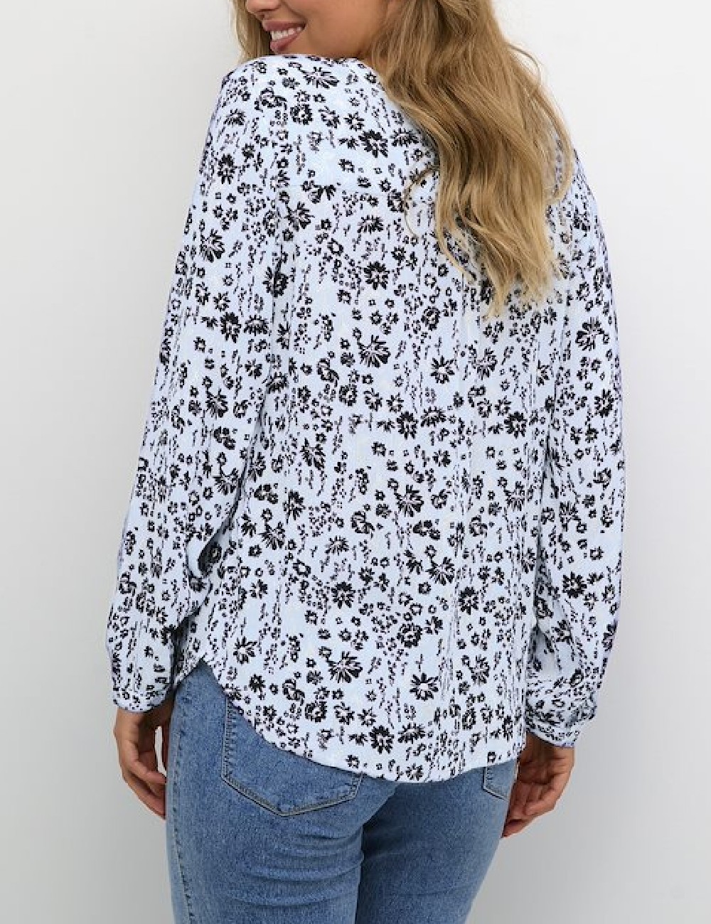 Bluza Kaffe, albastru - 1 | YEO