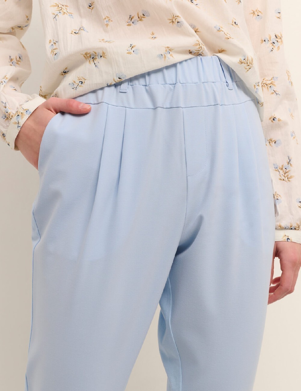 Pantaloni Kaffe, albastru - 1 | YEO