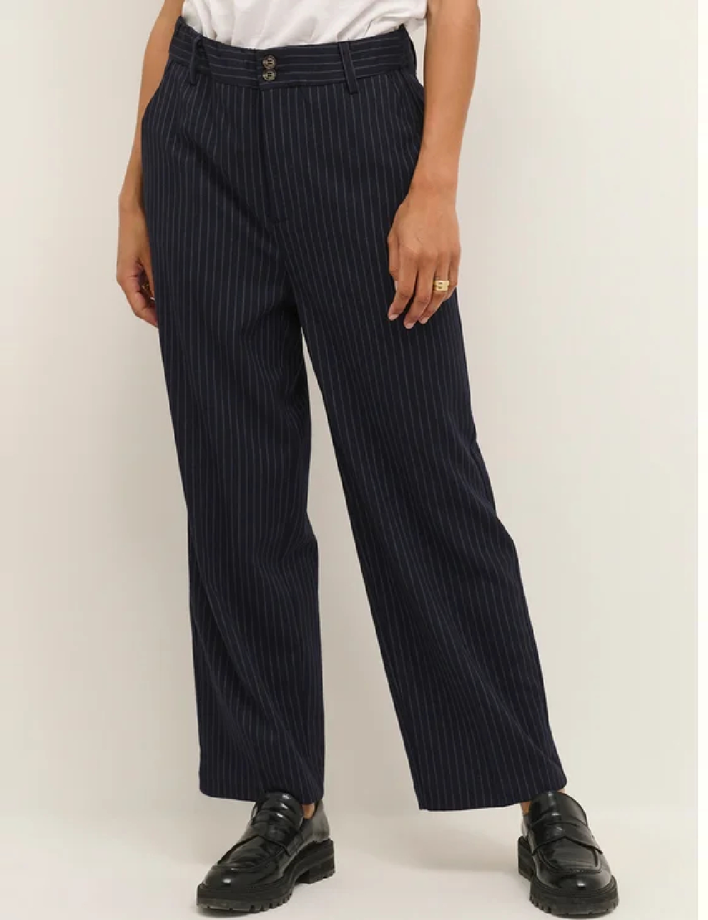 Pantaloni Kaffe, bleumarin