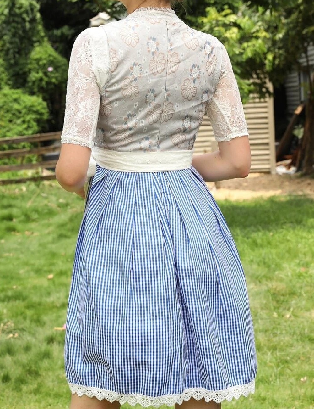 Rochie scurta SHEIN, alb/albastru - 1 | YEO
