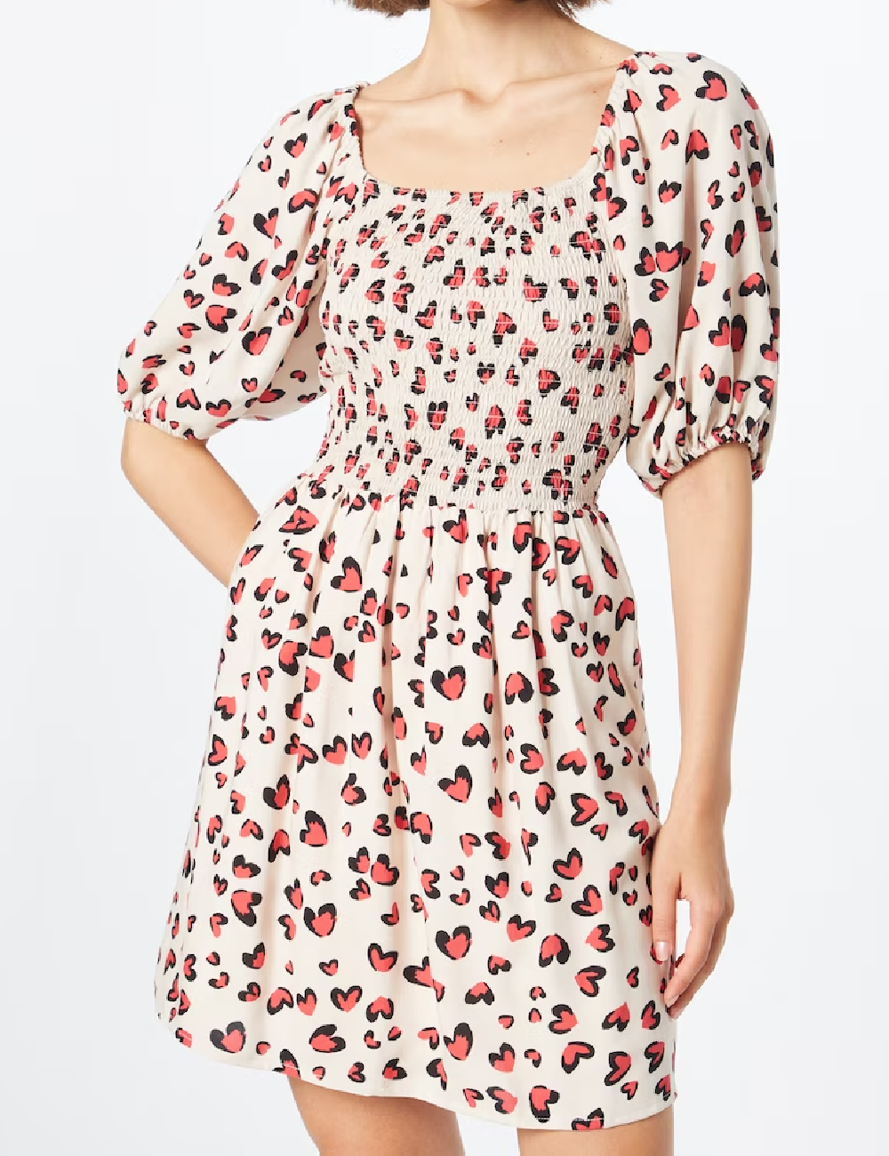 Rochie scurta SisterS point, crem