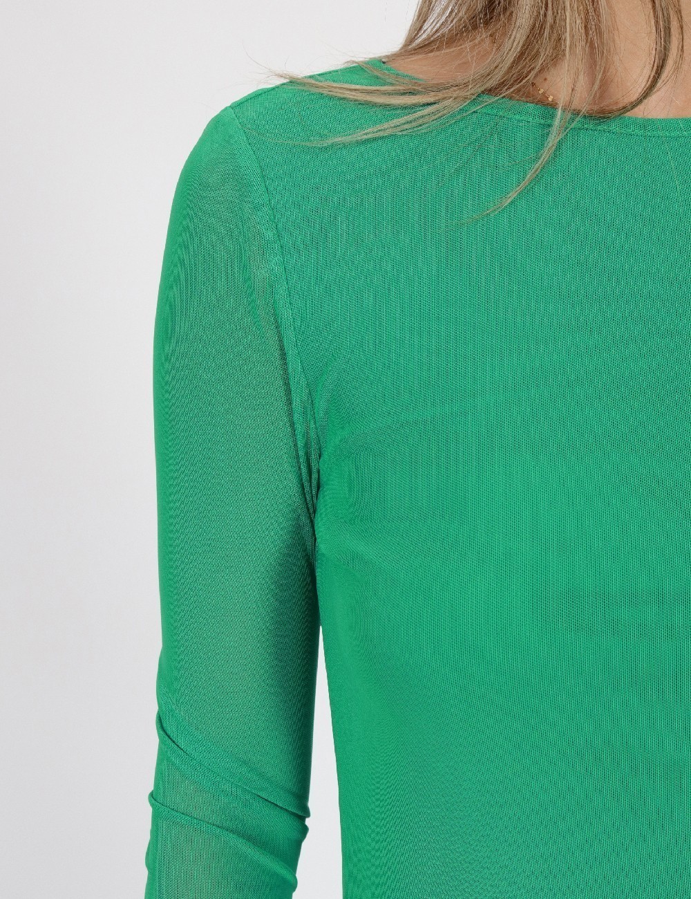 Rochie medie SisterS point, verde - 1 | YEO