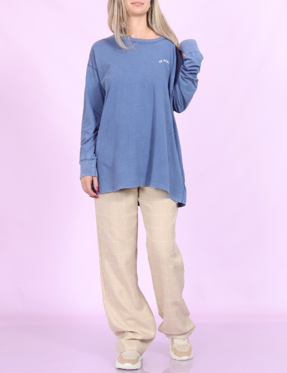 Bluza Oversize Aerie, albastru - 1 | YEO