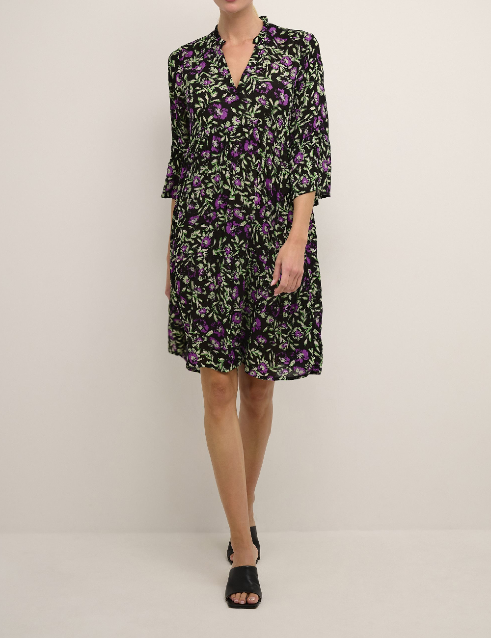 Rochie medie Kaffe, floral