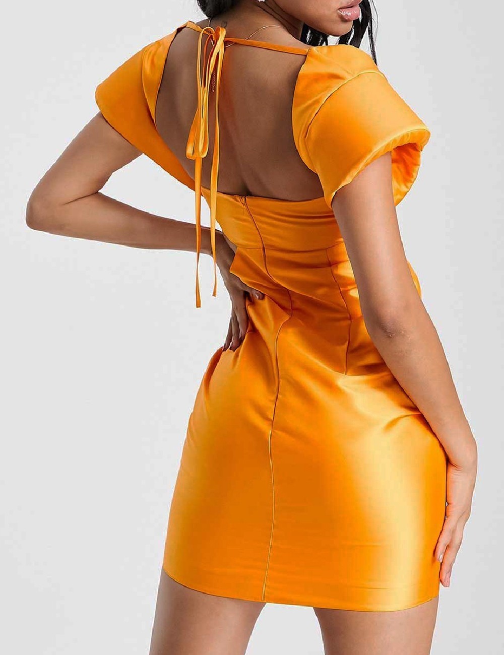Rochie scurta ASOS, portocaliu - 1 | YEO